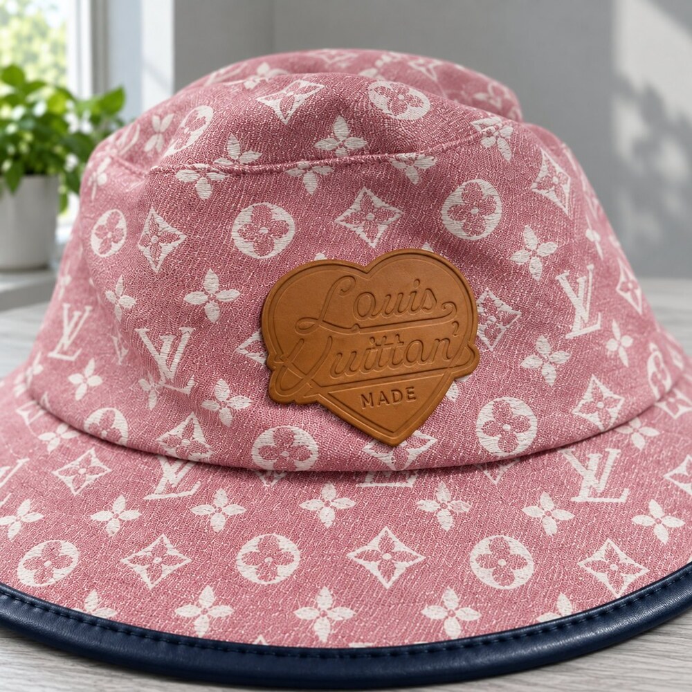 Louis Vuitton Pink Heart Bucket Hat - Picture 5 of 6